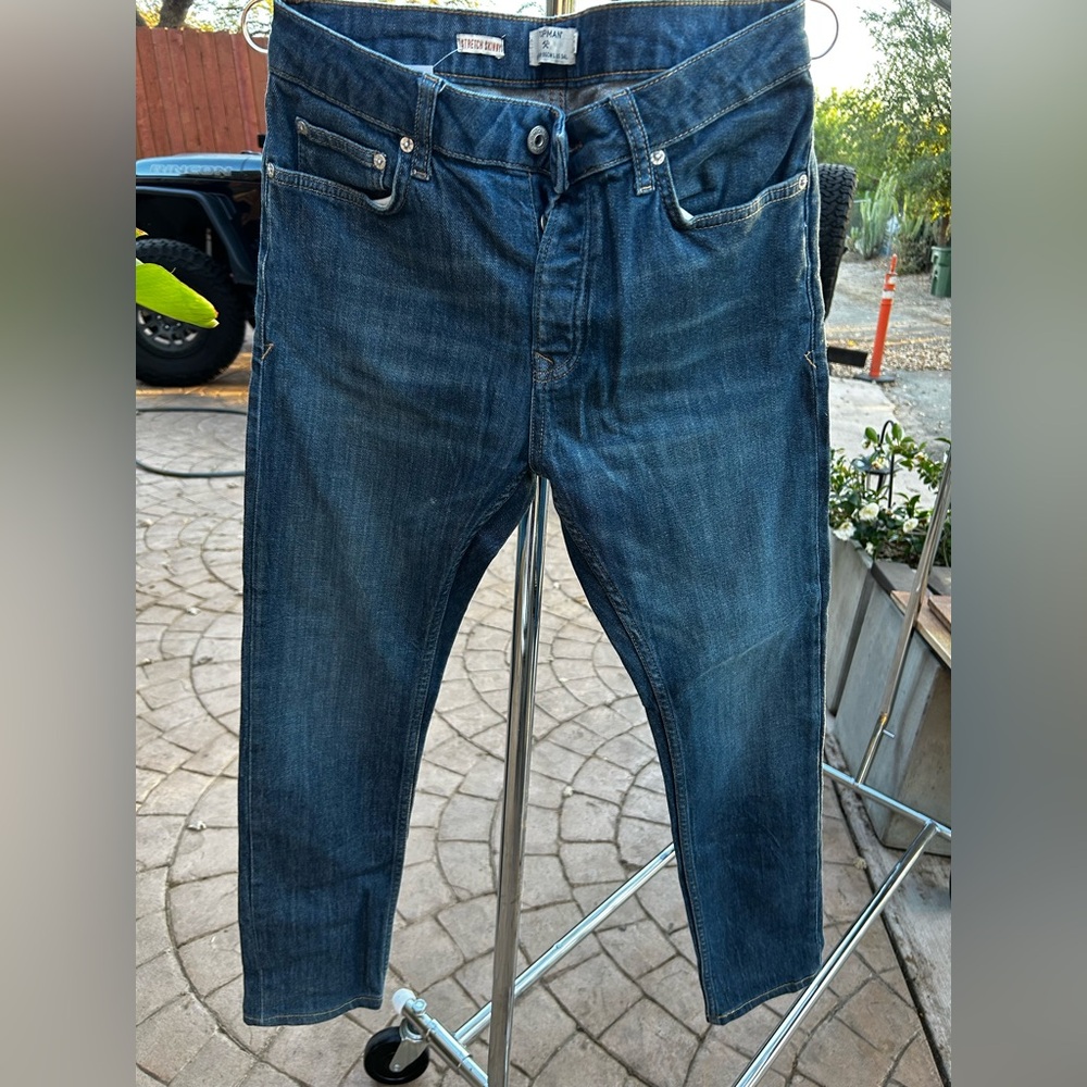 Men’s TOPMAN, skinny blue denim jeans